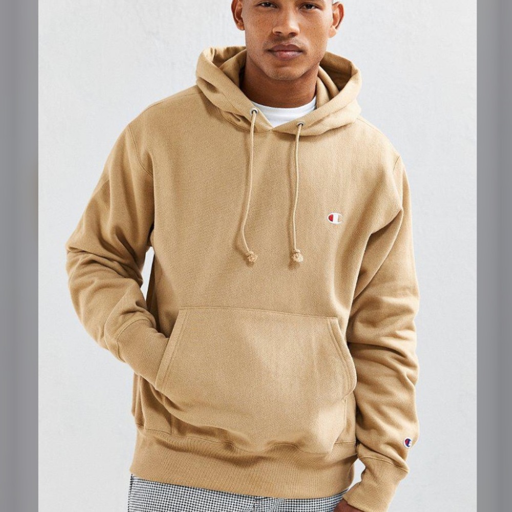 New! Men's Taupe Thick Champion hoodie. Medium oversized.  Carhartt Nike adidas